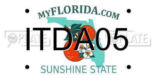 ITDA05 Florida License Plate