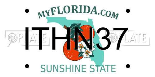 ITHN37 Florida License Plate