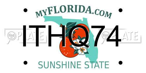 ITHQ74 Florida License Plate
