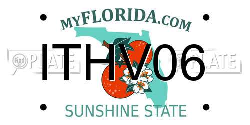 ITHV06 Florida License Plate