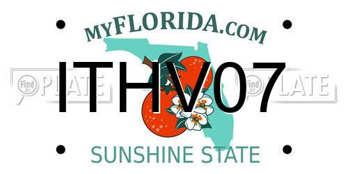 ITHV07 Florida License Plate