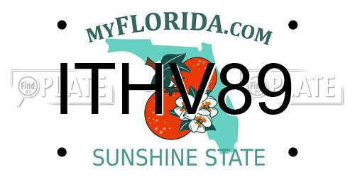 ITHV89 Florida License Plate
