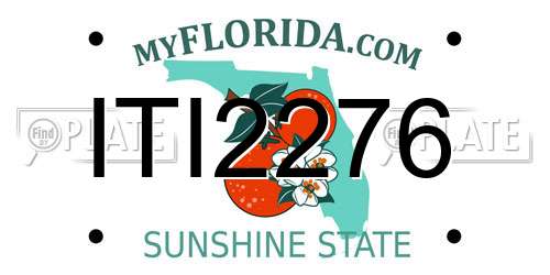 ITI2276 Florida License Plate