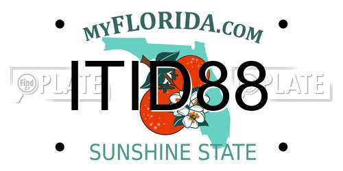 ITID88 Florida License Plate