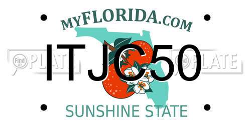ITJC50 Florida License Plate
