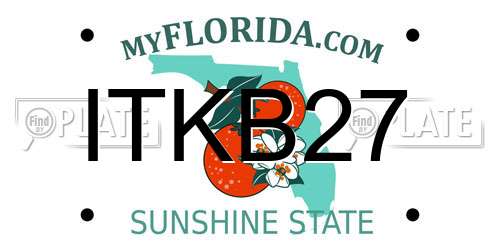 ITKB27 Florida License Plate