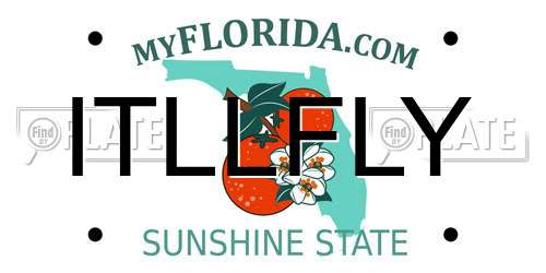 ITLLFLY Florida License Plate