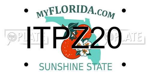 ITPZ20 Florida License Plate
