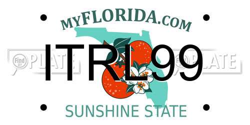 ITRL99 Florida License Plate