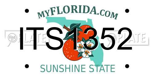 ITS1352 Florida License Plate