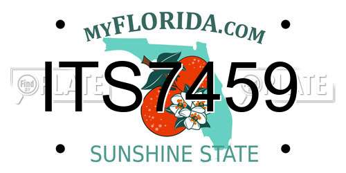 ITS7459 Florida License Plate