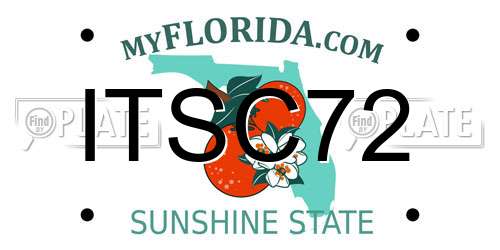 ITSC72 Florida License Plate