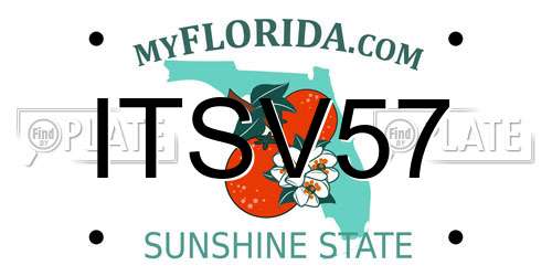 ITSV57 Florida License Plate