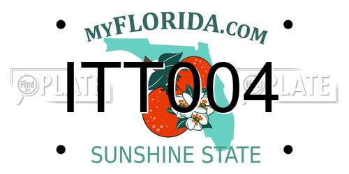 ITT004 Florida License Plate