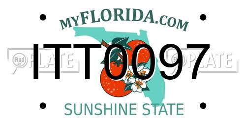 ITT0097 Florida License Plate