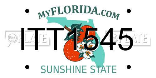 ITT1545 Florida License Plate