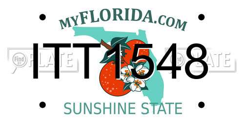 ITT1548 Florida License Plate