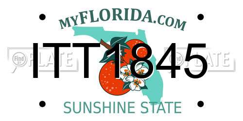 ITT1845 Florida License Plate
