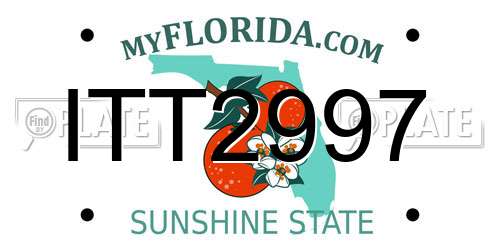 ITT2997 Florida License Plate