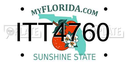 ITT4760 Florida License Plate