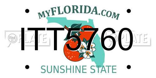 ITT5760 Florida License Plate