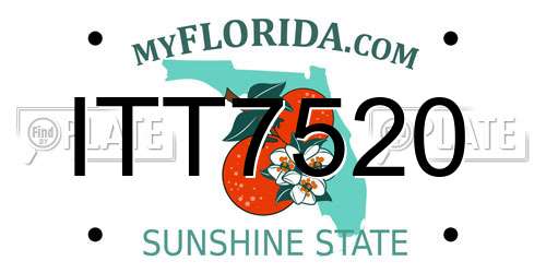 ITT7520 Florida License Plate