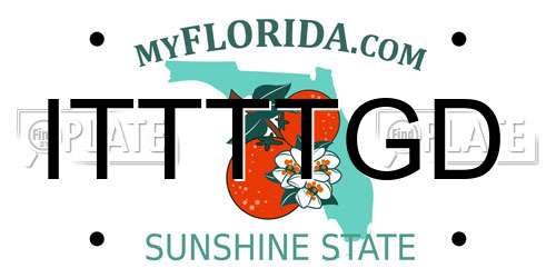 ITTTTGD Florida License Plate