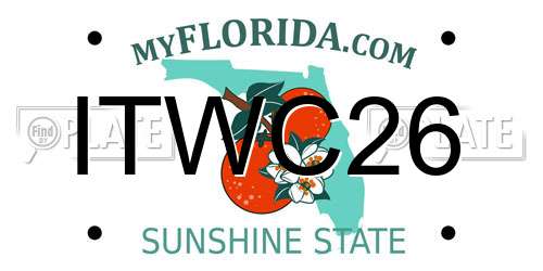 ITWC26 Florida License Plate