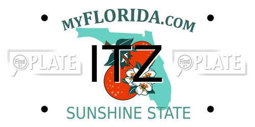 ITZ Florida License Plate