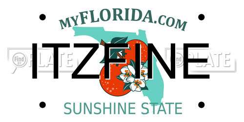 ITZFINE Florida License Plate