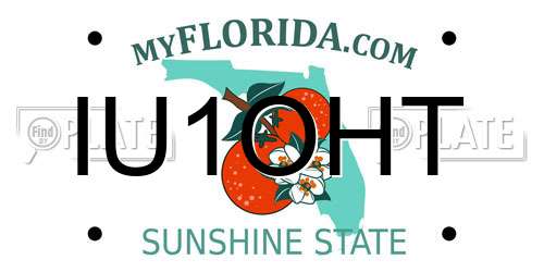 IU1OHT Florida License Plate
