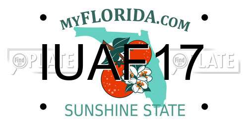 IUAF17 Florida License Plate