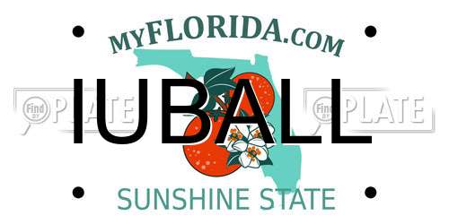 IUBALL Florida License Plate