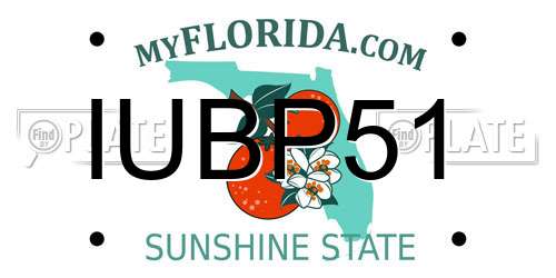 IUBP51 Florida License Plate