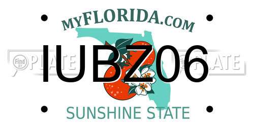 IUBZ06 Florida License Plate