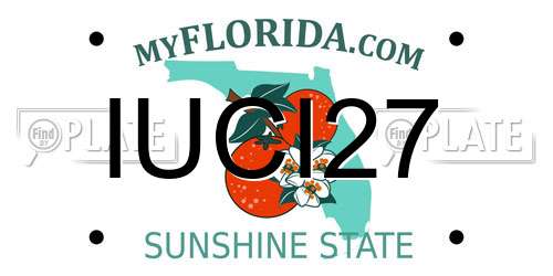 IUCI27 Florida License Plate