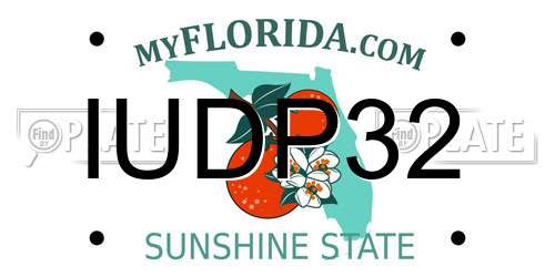 IUDP32 Florida License Plate