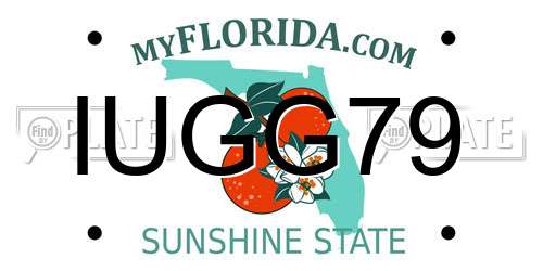 IUGG79 Florida License Plate