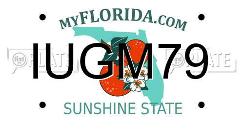 IUGM79 Florida License Plate
