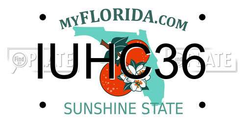 IUHC36 Florida License Plate