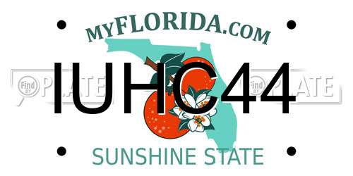 IUHC44 Florida License Plate