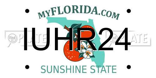 IUHR24 Florida License Plate