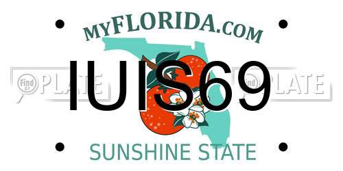 IUIS69 Florida License Plate
