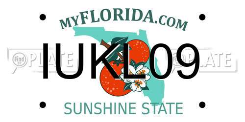 IUKL09 Florida License Plate