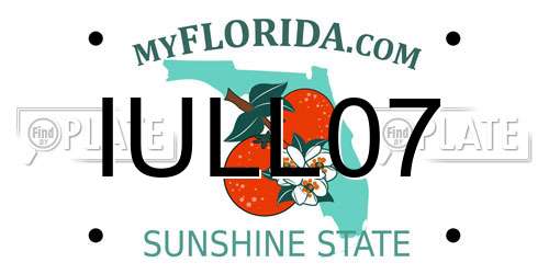 IULL07 Florida License Plate