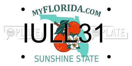 IULL31 Florida License Plate