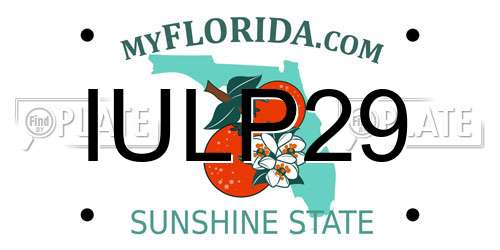 IULP29 Florida License Plate