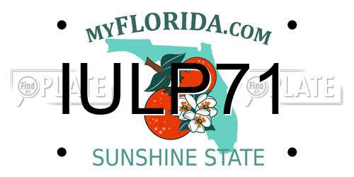 IULP71 Florida License Plate
