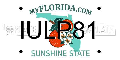 IULP81 Florida License Plate