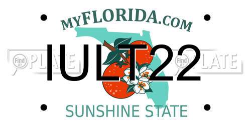 IULT22 Florida License Plate